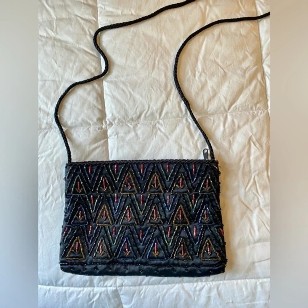 Y2K Vintage Regale Handmade Beaded crossbody Purse